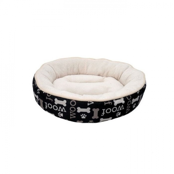 dogit-dreamwell-cuddle-donut-bed-black-woof